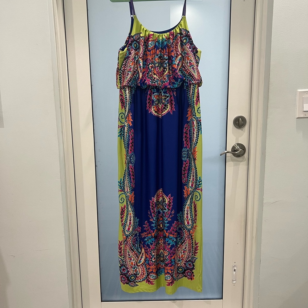 Colorful Paisley Maxi Dress